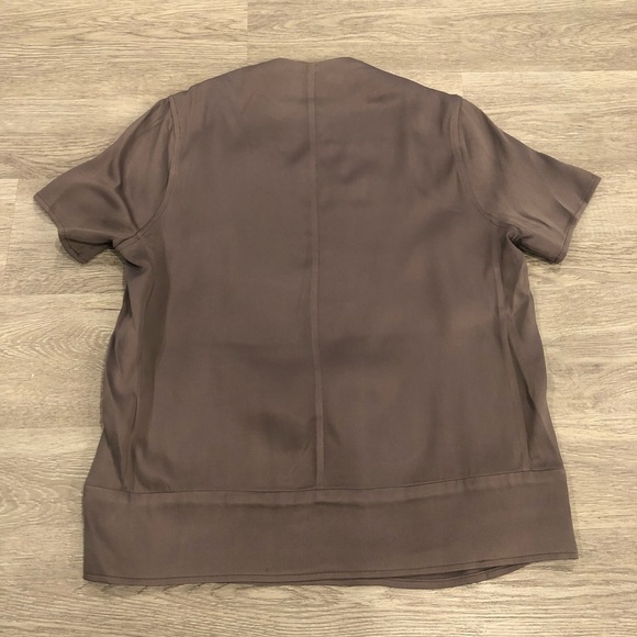 J Brand Linen Blend Deep V Neck Top Size S - Picture 2 of 5